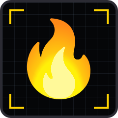 X-ray of a flame